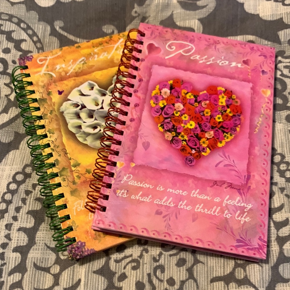 Two Spiral bound lined Journals